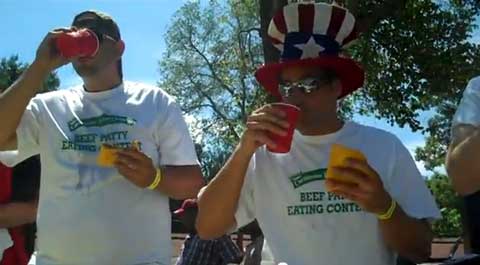2011 National beef patty eating contest