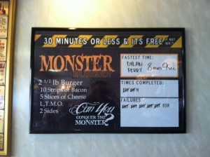 Lohr's Family Restaurant Monster Burger Challenge